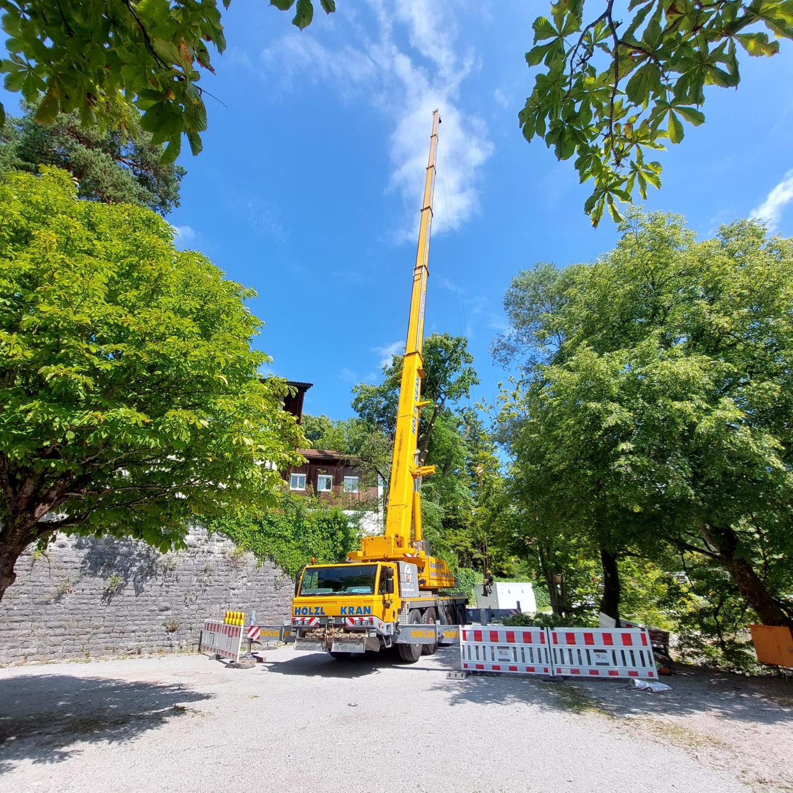 Mobilkran am Einsatzort